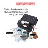  Balo dù trơn đơn giản kiêm túi đeo vai nữ, size vừa thiết kế Hàn Quốc thanh lịch mã VP42 
