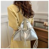  Ba lô Xinh Xinh kiêm túi tole chất da, balo nữ đính nơ mẫu mới giá rẻ, túi đeo vai công sở 