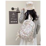  Balo hoa nhí Xinh Xinh Viber hàn quốc, cặp sách họa tiết nữ tính đi học cỡ to, túi du lịch mẫu mới 