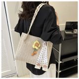  Túi tole đeo vai Xinh Xinh đi biển, du lịch, giỏ chụp ảnh đính hoa thủ công mẫu mới hàng đẹp cho nữ BLXX11 