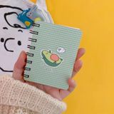  Sổ  vở lò xo mini cầm tay, giấy dày, sổ ghi kế hoạch, note hình quả bơ xinh xắn 
