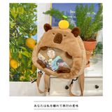  Balo capybara Xinh Xinh phom tròn cỡ to, cặp sách đi học, túi đeo nam nữ mẫu mới rẻ đẹp 
