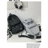  Balo trơn đơn giản, kiểu Hàn Quốc cho nam nữ, đi du lịch, đi học cỡ lớn, cặp sách học sinh, ba lô laptop mẫu mới mã Bv74 