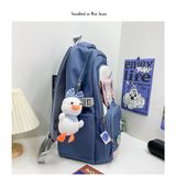  Balo học sinh mẫu mới phong cách Hàn Quốc, cặp sách đi học, ba lô đựng laptop size lớn đựng vừa laptop, du lịch hellobow 