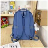  Balo khoá tam giác, nhiều ngăn, balo phối lưới đi học đi chơi, đựng vừa laptop 