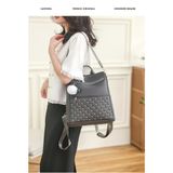  Balo dù trơn đơn giản kiêm túi đeo vai nữ, size vừa thiết kế Hàn Quốc thanh lịch mã VP42 