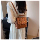  Balo mini dáng hộp sang trọng in gấu cao cấp, sz 18cm vừa điện thoại, bóp ví LB55 