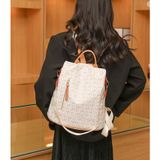  Balo da Xinh Xinh họa tiết MK công sở nữ vừa A4 kiểu dang thời trang cổ điển túi đeo vai mẫu mới 