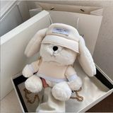  Túi đeo chéo thỏ bông trắng xinh xắn, đáng yêu 