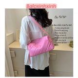  Túi bao tử, túi trống đeo chéo Xinh Xinh mẫu mới da chần ô trám trẻ trung thời trang, túi nam nữ đẹp mẫu mới BLXX17 