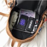  Balo chất nhung trơn dày, kiểu dáng Hàn Quốc 