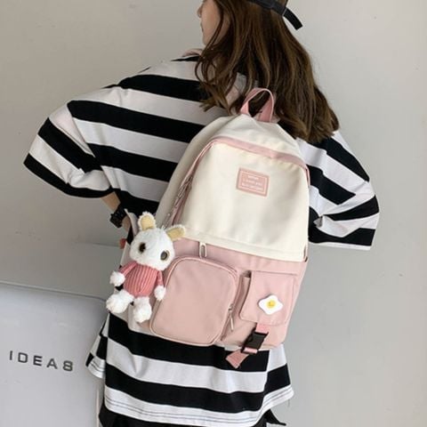  BALO HỌC SINH ĐI HỌC NHIỀU NGĂN PHỐI MÀU DỄ THƯƠNG PH20 