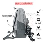  Balo trơn đơn giản, kiểu Hàn Quốc cho nam nữ, đi du lịch, đi học cỡ lớn, cặp sách học sinh, ba lô laptop mẫu mới mã Bv74 