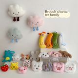  Ghim cài cặp, balo, quần áo, mũ nón, thiết kế hình thú bông dễ thương 