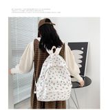  Balo hoa nhí nữ, kiểu dáng Hàn Quốc nhẹ nhàng dễ thương, phom vừa đi học, du lịch, đi làm chất dù đẹp 