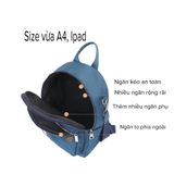  Balo nữ sai vừa du lịch, công sở thêu họa tiết đẹp kích cỡ 26x32 vừa khổ A4 kiêm túi đeo vai kiểu dáng Hàn Quốc mã VP43 