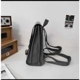  Balo da nắp gập đi học, đi chơi form vuông cổ điển, chất da PU đẹp, mã LB52 