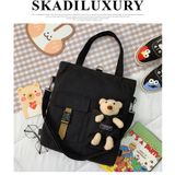  Túi Tole kiêm balo đi học, đi chơi dễ thương, chất bố mềm dày dặn, size lớn đựng được sách vở, đồ dùng cá nhân 