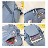  Balo nắp cài thiết kế dễ thương, nhiều ngăn đi học, du lịch, đựng lap, cặp sách học sinh, túi giá rẻ mã BV78 