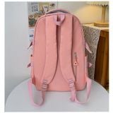  Ba lô đi học nhiều ngăn Xinh Xinh, cặp sách học sinh, túi các cấp trơn đơn giản mẫu mới hàn quốc 