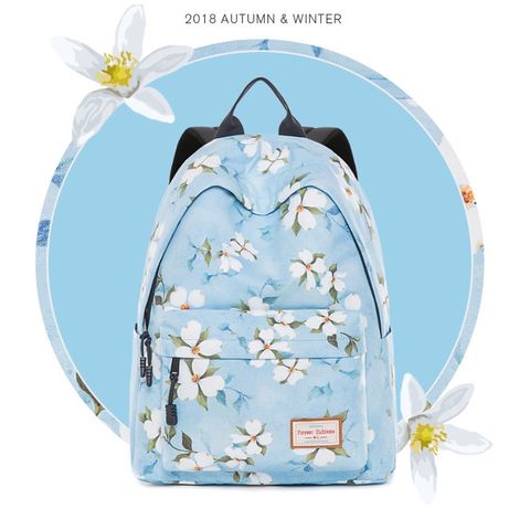  Balo HT22 chất chống nước, nhiều hoạ tiết hoa văn thanh lịch cho nữ đi học đi chơi đựng laptop 