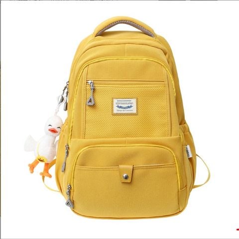  Balo khoá tam giác, nhiều ngăn, balo phối lưới đi học đi chơi, đựng vừa laptop 