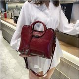  Túi da quai tròn FEDORA CIRCLE, túi xachs nữ sang trọng 