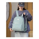  Balo da PU Xinh Xinh thời trang Hàn Quốc nam nữ phom lớn đi học du lịch mẫu mới cỡ to đơn giản 
