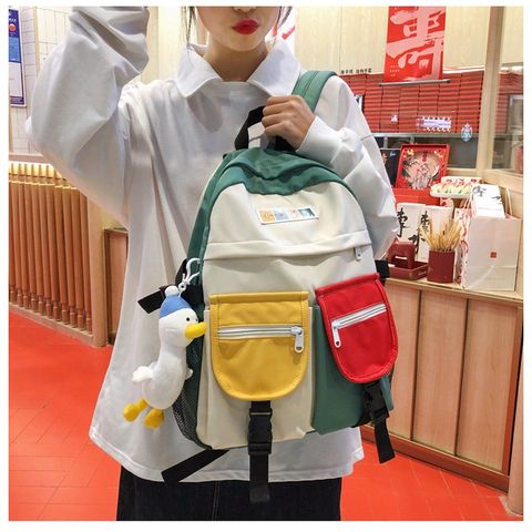  Balo phối màu đáng yêu , ba lo đi học, balo đi chơi, balo đựng lap nữ học sinh 