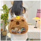  Balo capybara Xinh Xinh phom tròn cỡ to, cặp sách đi học, túi đeo nam nữ mẫu mới rẻ đẹp 