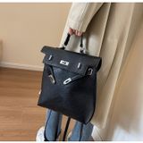  Balo nắp gập công sở nữ sang trọng quý phái, kích thước 30x31 vừa A4, ba lô đi làm, đi chơi Vp46 