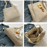  Túi tole đeo vai Xinh Xinh đi biển, du lịch, giỏ chụp ảnh đính hoa thủ công mẫu mới hàng đẹp cho nữ BLXX11 