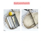  Balo da LB56 thiết kế ấn tượng nhiều ngăn size to đa dụng đựng sách vở, giấy A4, laptop nam nữ sinh viên học sinh 