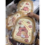  Balo học sinh nam nữ tiểu học cho bé, cặp capybara Xinh Xinh 2 kích thước to và vừa 