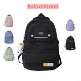  Balo trơn Xinh Xinh nhiều ngăn cho nữ, balo đẹp đi học cỡ to đựng laptop, cặp nam sinh Bv84 