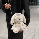  Túi đeo chéo thỏ bông trắng xinh xắn, đáng yêu 