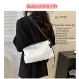  Túi bao tử, túi trống đeo chéo Xinh Xinh mẫu mới da chần ô trám trẻ trung thời trang, túi nam nữ đẹp mẫu mới BLXX17 