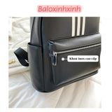  Balo da cao cấp cỡ lớn kiểu thể thao nam nữ đi học, du lịch, đựng laptop mẫu mới kiểu Hàn Quốc, chất da PU xịn mã LB61 