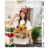  Balo capybara Xinh Xinh phom tròn cỡ to, cặp sách đi học, túi đeo nam nữ mẫu mới rẻ đẹp 