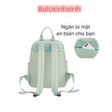  Balo dù size trung kích cỡ vừa giấy A4, nhiều ngăn đa năng, dùng đi chơi, đi làm phong cách Hàn Quốc thanh lịch mã VP44 
