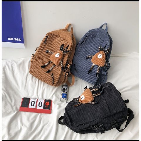  Balo chất nhung trơn dày, kiểu dáng Hàn Quốc 