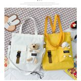  Túi Tole kiêm balo đi học, đi chơi dễ thương, chất bố mềm dày dặn, size lớn đựng được sách vở, đồ dùng cá nhân 