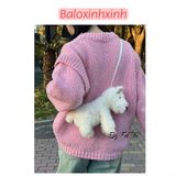  Túi đeo chéo cún con Xinh Xinh, giỏ thú bông đi chơi, chụp ảnh cho nữ hàng Quảng Châu thú bông Hot trend mẫu mới BLXX13 