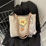  Túi tole đeo vai Xinh Xinh đi biển, du lịch, giỏ chụp ảnh đính hoa thủ công mẫu mới hàng đẹp cho nữ BLXX11 