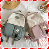  BALO HỌC SINH ĐI HỌC NHIỀU NGĂN PHỐI MÀU DỄ THƯƠNG PH20 