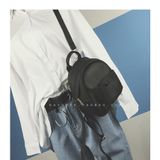  Da mini túi nút tròn, balo mini nữ 