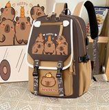  Balo capybara Xinh Xinh đi học nam nữ cỡ lớn nhiều ngăn mẫu mới BV98 