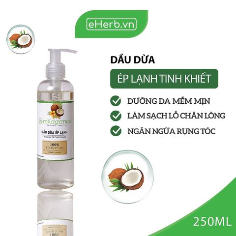 Tinh Dầu Dừa Dưỡng Tóc Tinh Dầu Dừa Nguyên Chất Dầu dừa Hữu cơ Ép Lạnh 