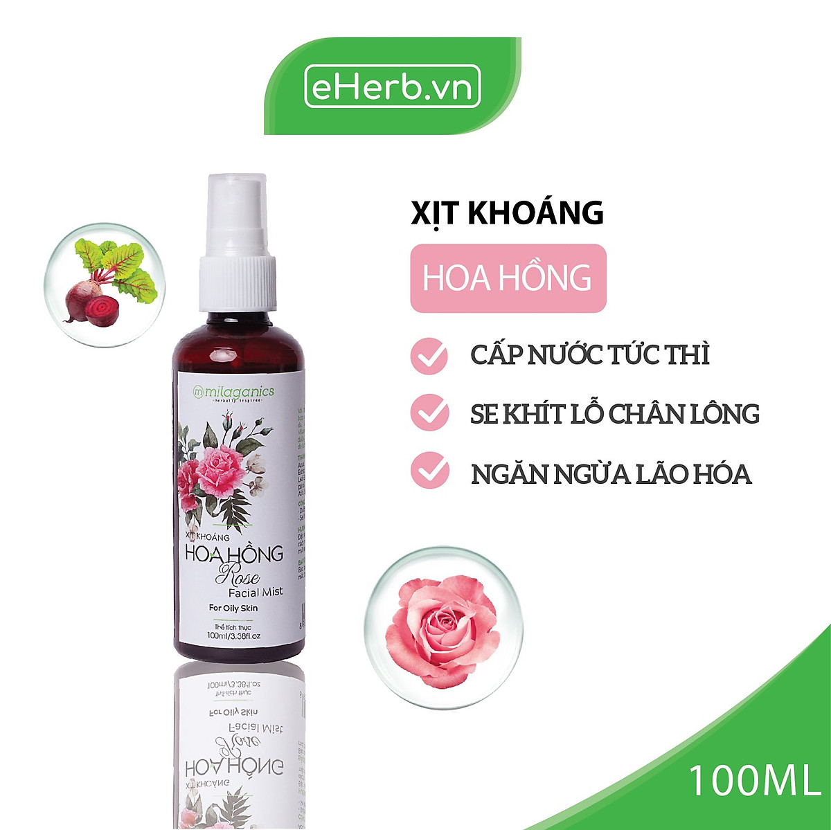 Xịt khoáng dưỡng ẩm dành cho nam Rene Smart Booster Mineral Water