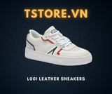 Giày Women Lacoste  L001 Leather Sneakers - 42SFA0076-407 - Trắng / Đỏ / Đen